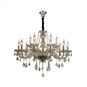 LUSTRE PENDENTE MARIA THEREZA 15 BRAÇOS Ø84X66CM CRI, VID E METAL ...