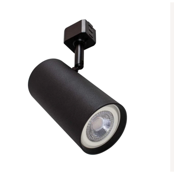 SPOT TITAN ALUMÍNIO PRETO P/ TRILHO ELETRIFICADO 14X18X6,6CM P