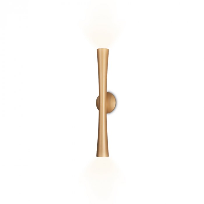 ARANDELA CORNETA CILÍNDRICO FACHO DUPLO ABERTO Ø12X60CM ALUMÍNIO