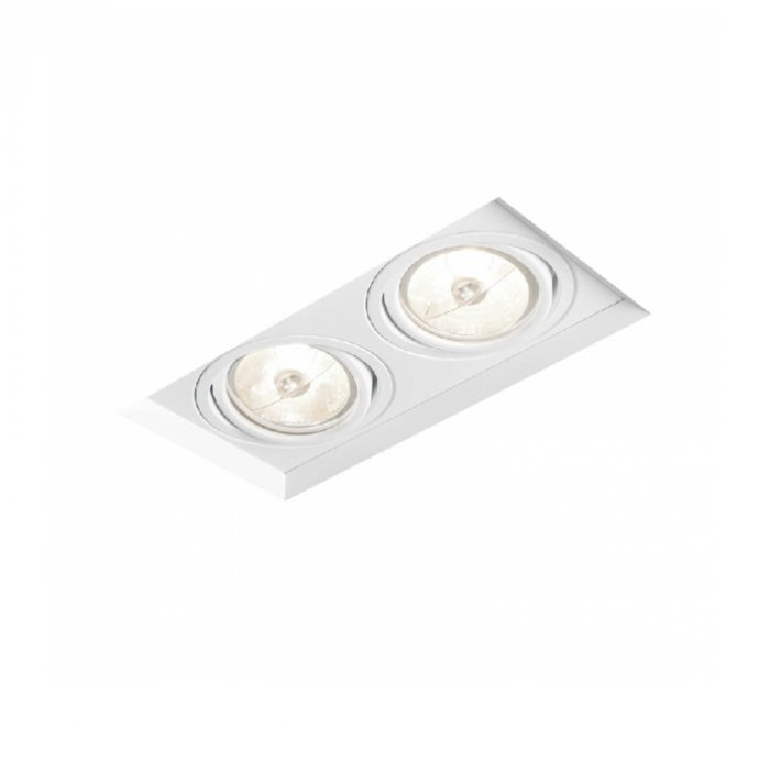 SPOT DE EMBUTIR NO FRAME II RETANGULAR DUPLO DICROICA PAR16 19,8X9